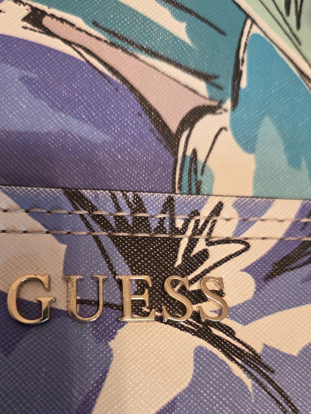 GUESS bright Floral Satchel - Picture 8 of 8